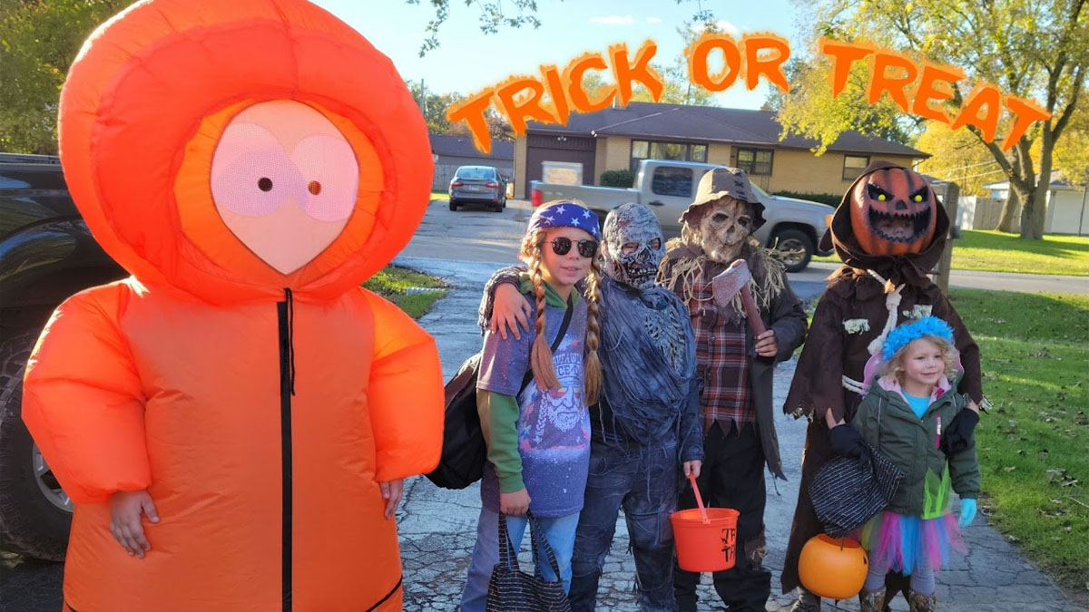 Community Trick or treating in Winthrop Harbor